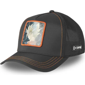 Gorra trucker negra Son Goku DBS7 SSJ Dragon Ball de Capslab