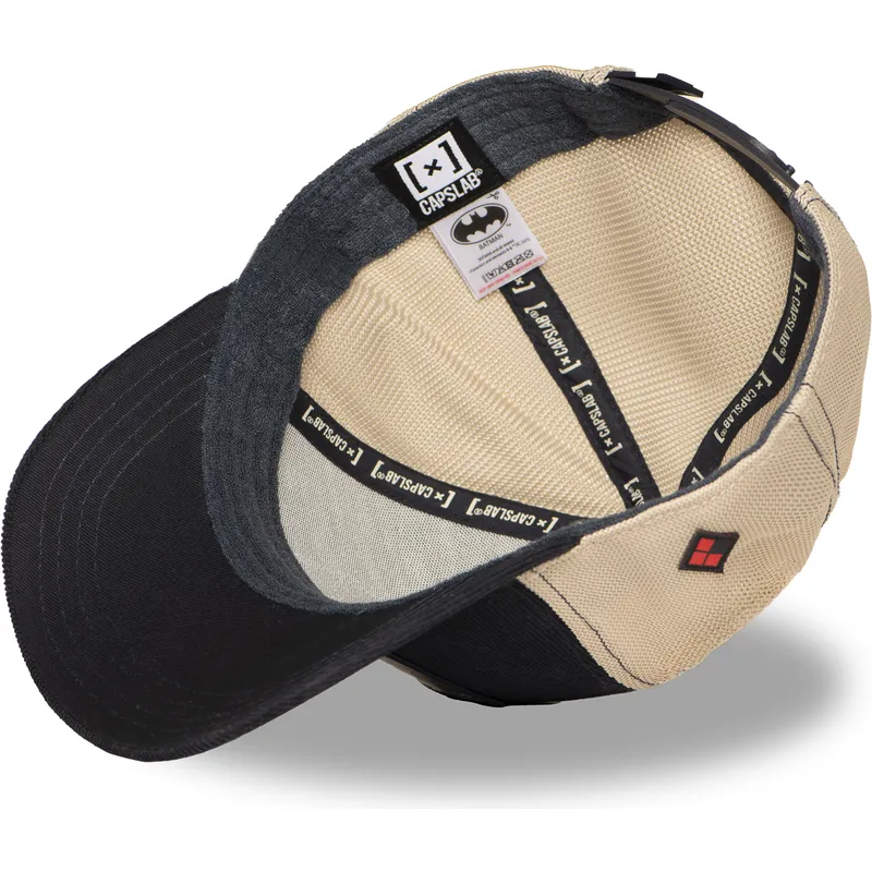 svart-och-beige-trucker-keps-harley-quinn-dc10-har-dc-comics-fran-capslab