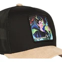 petten-gebogen-zwart-snapback-maleficent-disney-van-capslab