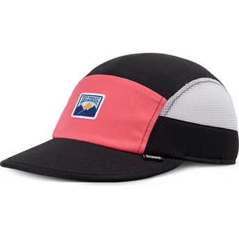 Petten gebogen zwart verstelbare band Seersoftmesh Soft FC van Djinns