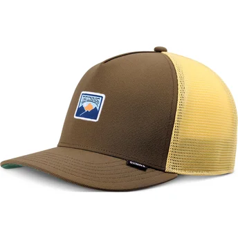 Petten gebogen groen snapback van Djinns