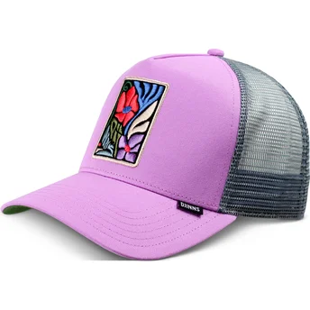 Gorra trucker violeta M-Flowers HFT fra Djinns