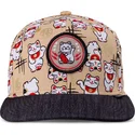 cap-plat-beige-snapback-voor-kinderen-van-djinns