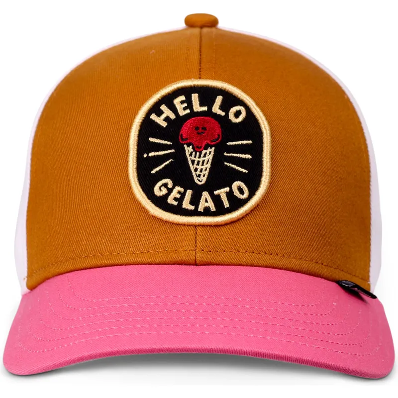 buet-kasket-multifarvet-snapback-til-dreng-food-gelato-basic-fra-djinns