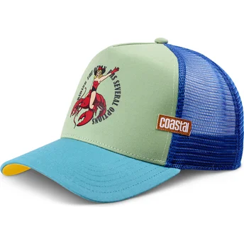 Coastal Cowgirl Option HFT Blue and Green Trucker Hat