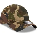 petten-gebogen-camouflage-verstelbare-band-9twenty-brushed-cotton-three-looms-woodland-van-new-era