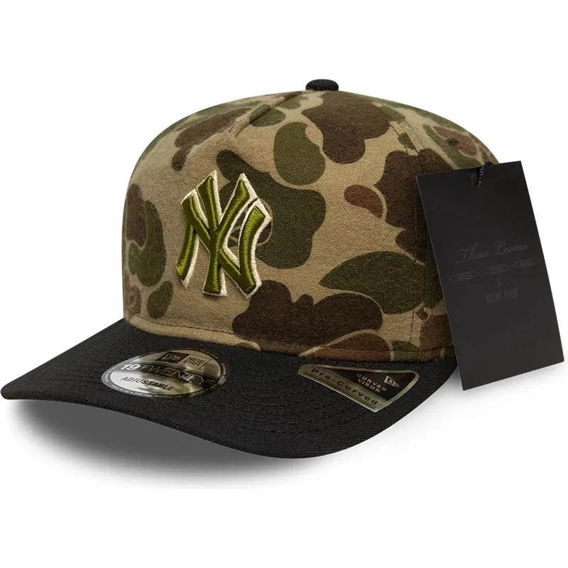 petten-gebogen-camouflage-verstelbare-band-19twenty-brushed-cotton-three-looms-duck-van-new-york-yankees-mlb-van-new-era