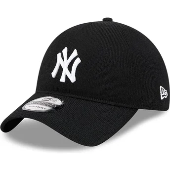 Czarna zakrzywiona czapka regulowana 9TWENTY Merino Wool Yarn New York Yankees MLB New Era