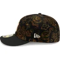 cappellino-nero-curvo-aderente-59fifty-low-profile-floral-cord-three-looms-printed-corduroy-dei-new-york-yankees-mlb-di-new-era