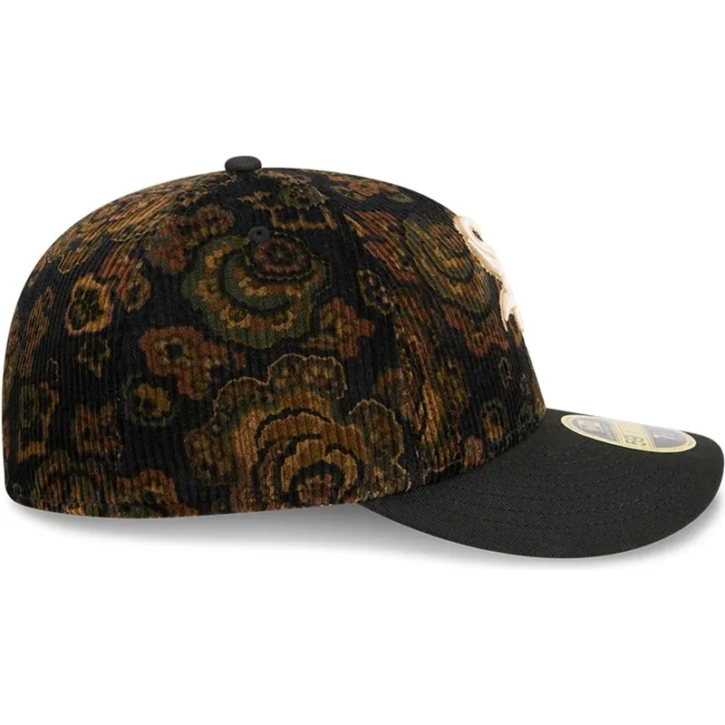 schwarze-gebogene-angepasste-59fifty-low-profile-floral-cord-three-looms-printed-corduroy-kappe-der-chicago-white-sox-mlb-von-ne