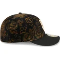 cappellino-curvo-nero-chiuso-59fifty-low-profile-floral-cord-three-looms-printed-corduroy-dei-san-diego-padres-mlb-di-new-er