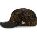 cappello-curvo-nero-aderente-59fifty-low-profile-floral-cord-three-looms-printed-corduroy-dei-los-angeles-dodgers-mlb-di-new-era