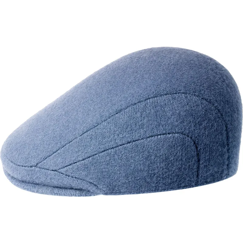 baretten-blauw-van-boina-azul-wool-507-denim-blue-van-kangol