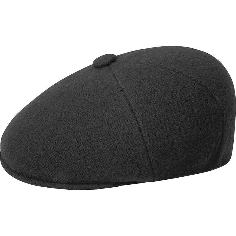baretten-zwart-wool-panel-575-black-van-kangol