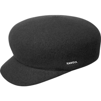 Baretten zwart van Boina negra Wool Adj Mau Black van Kangol