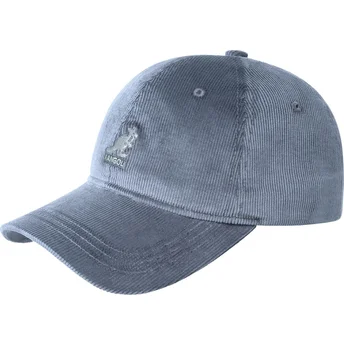 Petten gebogen blauw verstelbare band Cord Baseball Denim Blue van Kangol