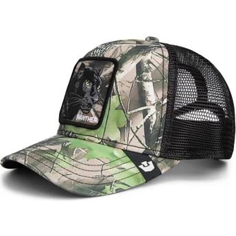 Goorin Bros. The Farm Panther Camouflage Seasonal Real Tree trucker kasket.