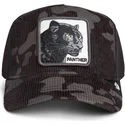sort-trucker-kasket-med-panter-panther-corduroy-camo-the-farm-fra-goorin-bros