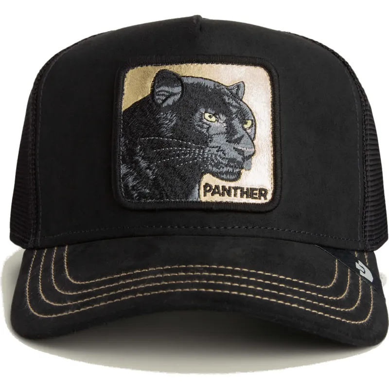 petten-gebogen-zwart-snapback-panther-golden-suede-the-farm-van-goorin-bros