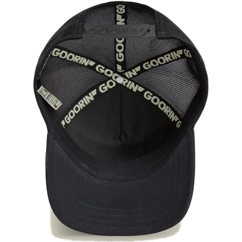 czapka-trucker-czarna-kogut-cock-golden-suede-the-farm-od-goorin-bros