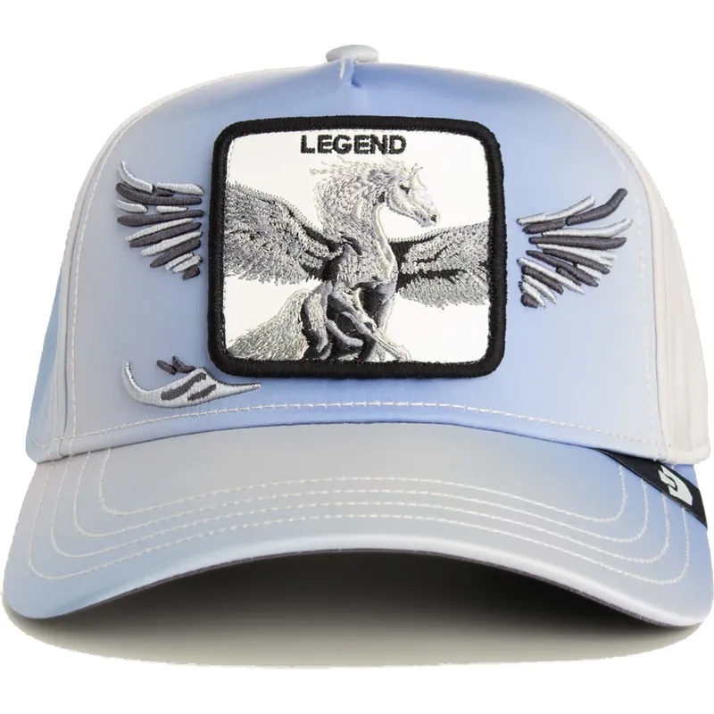 petten-gebogen-blauw-snapback-claro-pegaso-legend-flare-up-wings-the-farm-the-farm-van-goorin-bros
