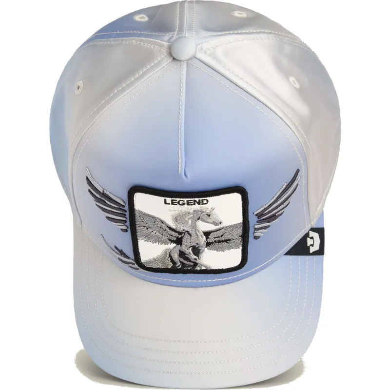 petten-gebogen-blauw-snapback-claro-pegaso-legend-flare-up-wings-the-farm-the-farm-van-goorin-bros