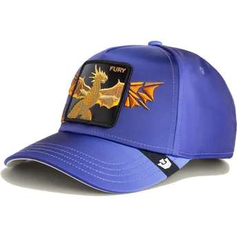 Casquette courbée violette snapback dragon Fury Hell Hath No Wings The Farm Goorin Bros.