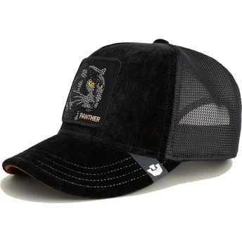Petten gebogen zwart snapback Iced Panther Jewel Tones The Farm van Goorin Bros.