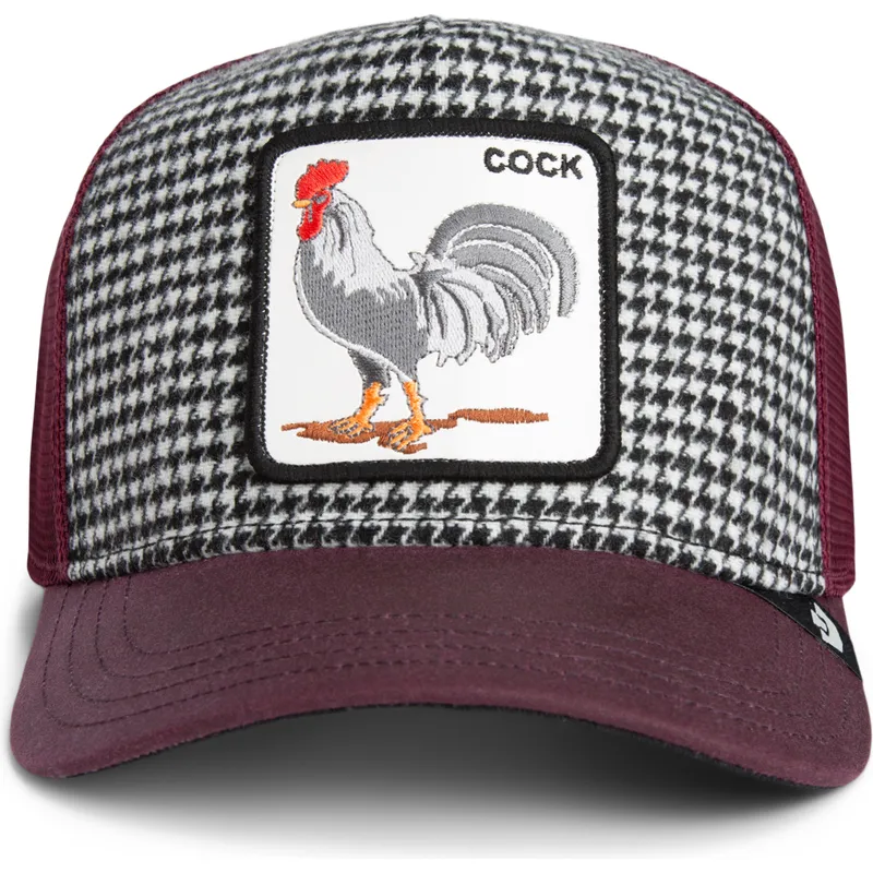 mehrfarbige-trucker-kappe-hahn-cock-rooster-verry-dapper-the-farm-von-goorin-bros