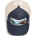 petten-gebogen-blauw-snapback-the-farm-van-goorin-bros