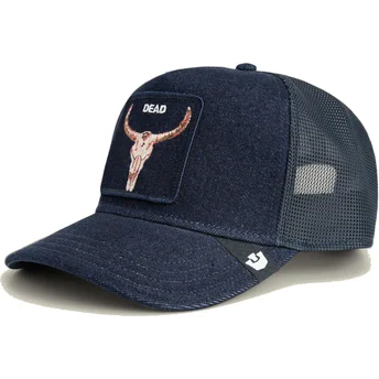 Petten gebogen marineblauw snapback buey Dead Denim The Farm The Farm van Goorin Bros.