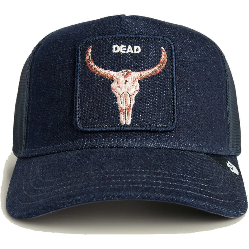 petten-gebogen-marineblauw-snapback-dead-denim-the-farm-van-goorin-bros