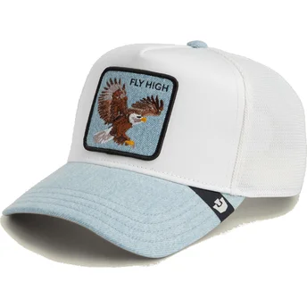 Goorin Bros. The Farm Fly High Denim hvid og blå ørn trucker kasket