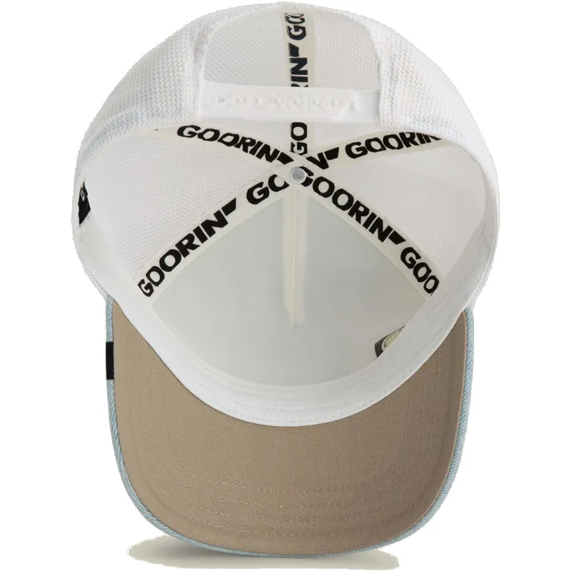 czapka-trucker-biala-i-niebieska-orzel-fly-high-denim-the-farm-od-goorin-bros