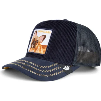 Goorin Bros. The Farm High Class Remix marineblå fransk bulldog trucker kasket