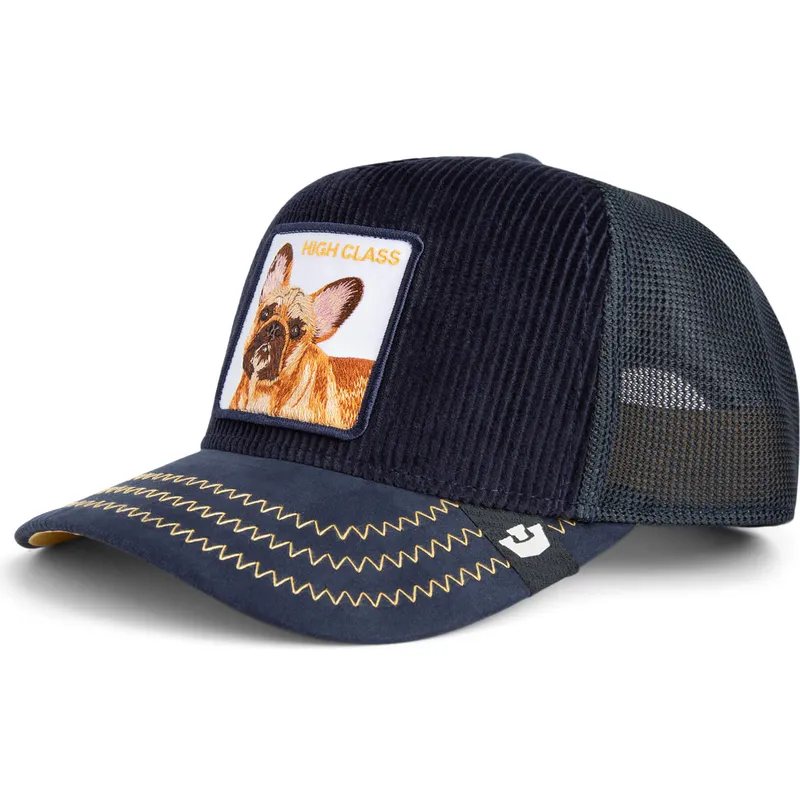trucker-cap-marineblau-hund-franzosische-bulldogge-high-class-remix-the-farm-von-goorin-bros