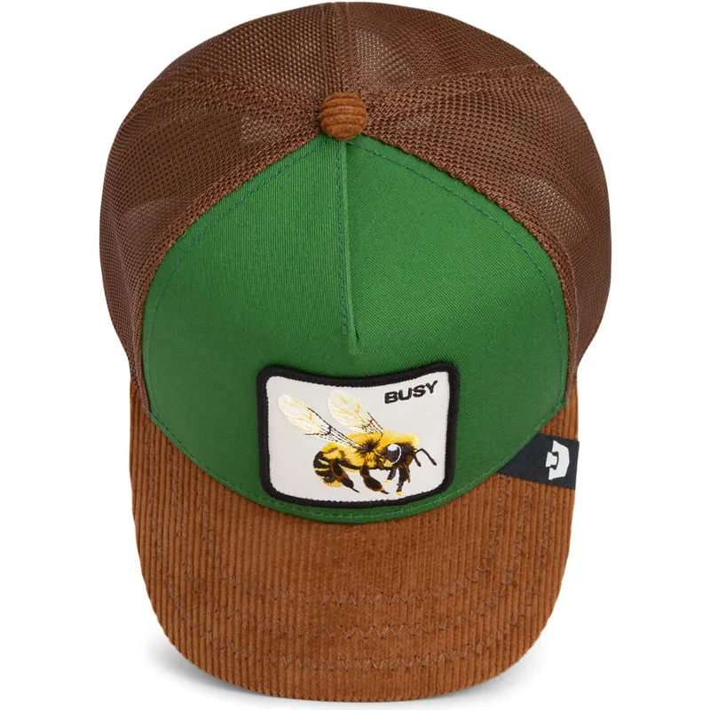cappellino-trucker-verde-e-marrone-ape-busy-remix-the-farm-di-goorin-bros