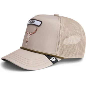 Gorra trucker beige okse GB2 Skull The Rocker The Farm fra Goorin Bros.