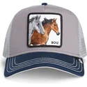 cappello-trucker-grigio-e-blu-cavallo-the-boyz-sport-the-farm-di-goorin-bros