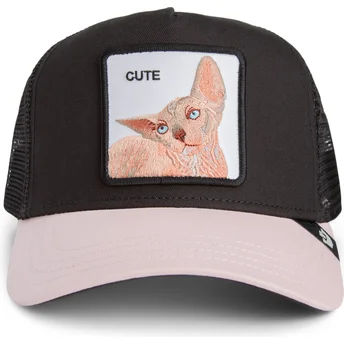 Czapka trucker czarna kot Cute The Sphynx Sport The Farm od Goorin Bros.