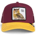 casquette-trucker-rouge-et-jaune-hibou-the-real-talk-sport-the-farm-goorin-bros