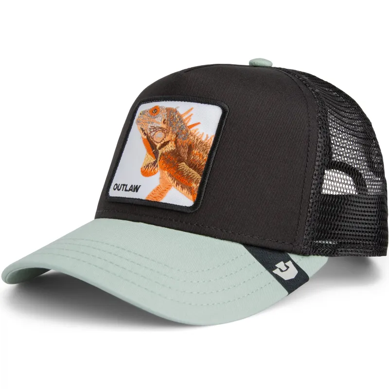 cappellino-trucker-nero-lucertola-the-outlaw-sport-the-farm-di-goorin-bros