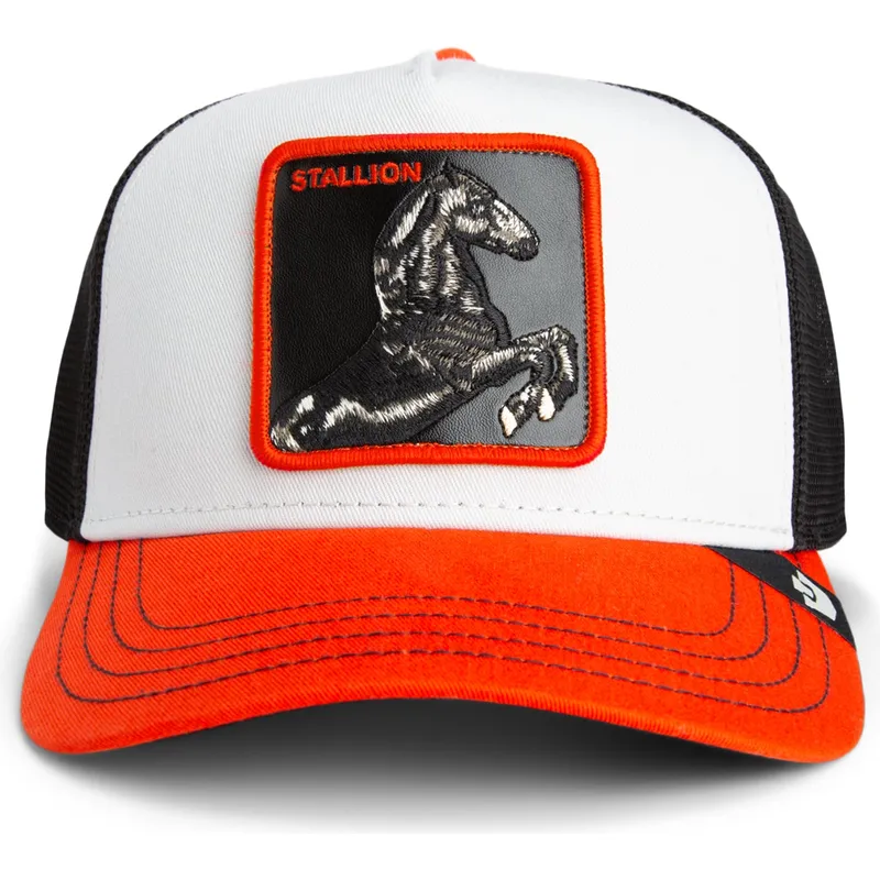 goorin-bros-the-farm-stallion-tri-tone-multicolor-trucker-kasket-med-hest
