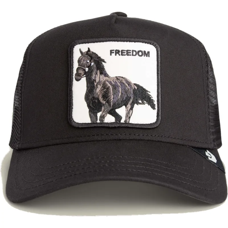 goorin-bros-the-farm-freedom-grit-sort-trucker-kasket-med-hest