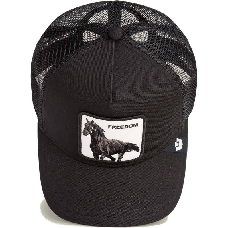 sort-trucker-kasket-hest-freedom-grit-the-farm-fra-goorin-bros