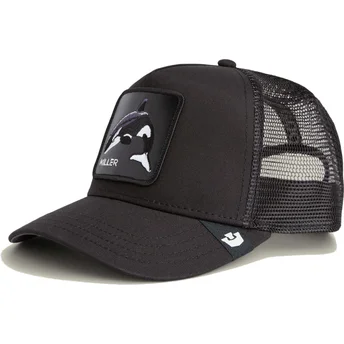 Petten gebogen zwart snapback The Farm van Goorin Bros.
