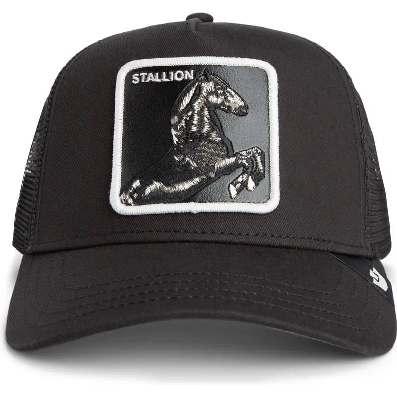 petten-gebogen-zwart-snapback-stallion-the-farm-van-goorin-bros
