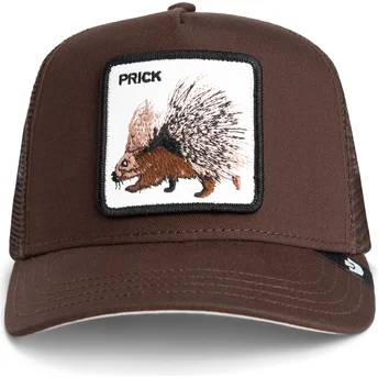 Gorra trucker marrón puerco espín Prick The Farm de Goorin Bros.