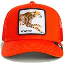 orangefarbene-trucker-kappe-fur-jungen-gepard-the-nonstop-mini-the-farm-von-goorin-bros