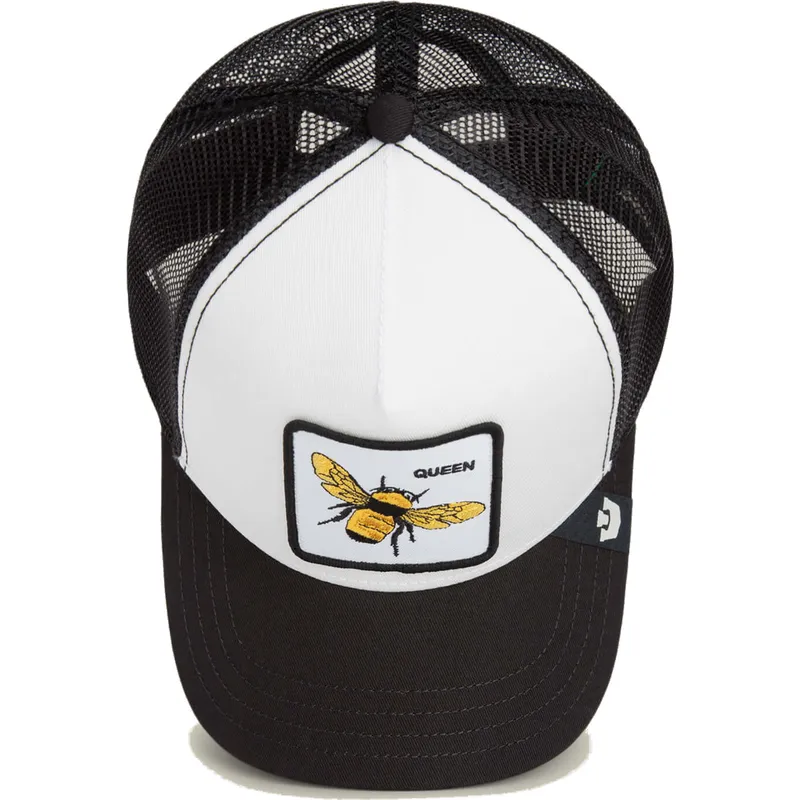 hvid-og-sort-trucker-kasket-til-dreng-bi-the-queen-mini-the-farm-fra-goorin-bros